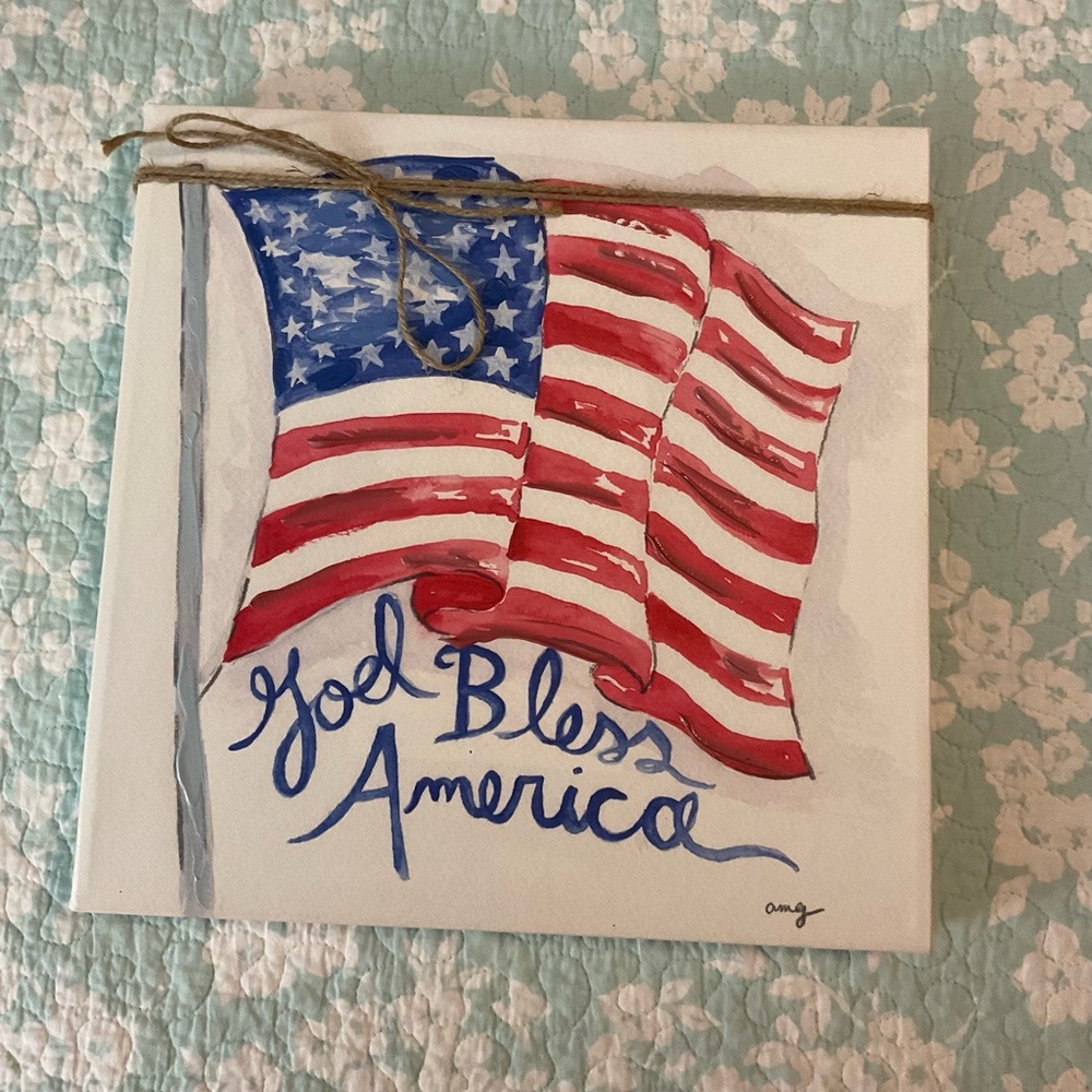 Patriotic canvas art